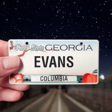 Evans GA License Plate Hat – Classic Hometown Style - Trucker Hat - Charm and Char